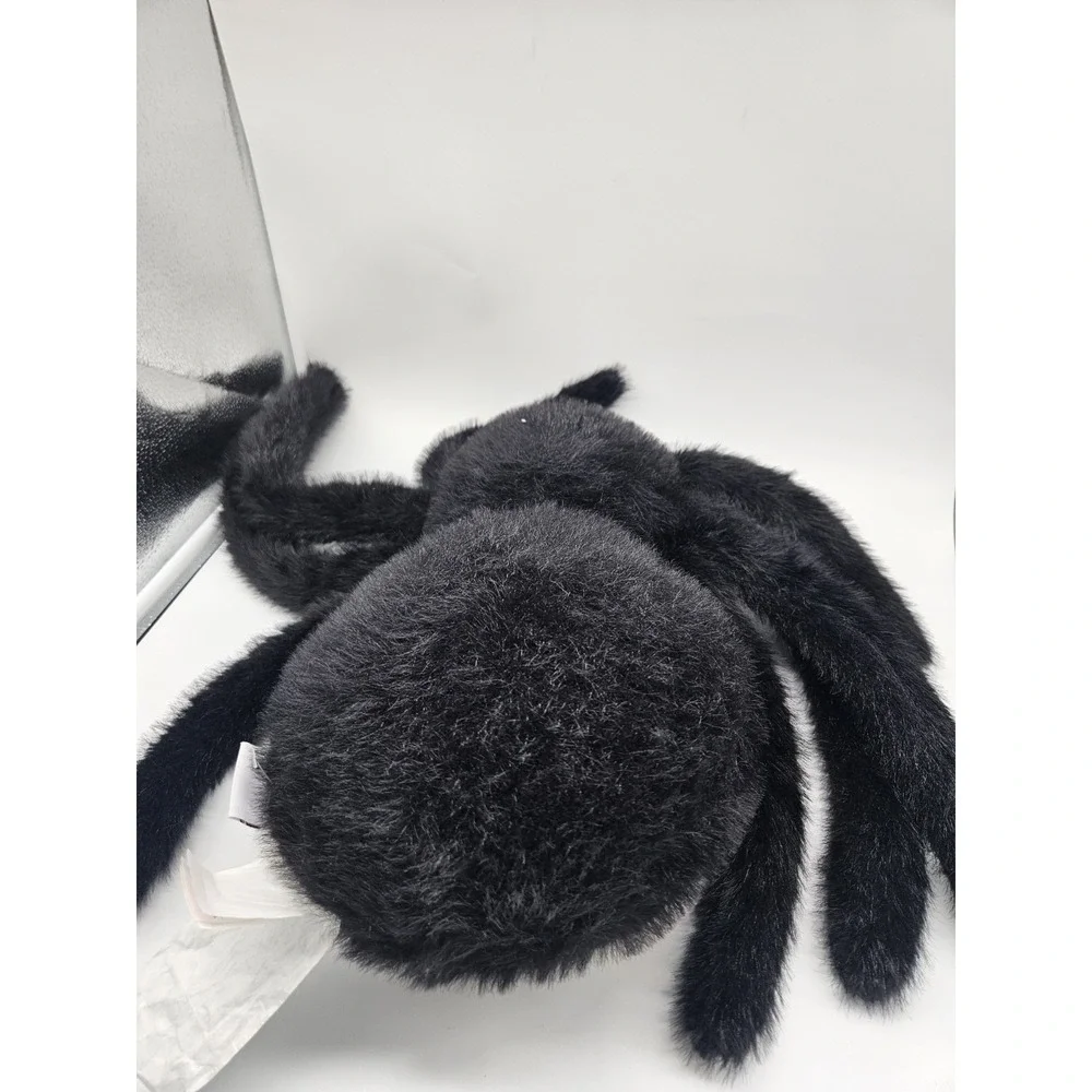 MARTHA STEWART Faux Fur Spider Black HALLOWEEN Pillow NWT